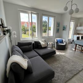 Maison de ville à la mer très bien équipée proche centre avec commerces