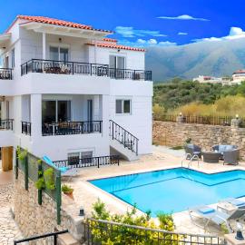 Mare Blue Villas Heated Pool, hotel u gradu 'Kournás'