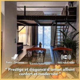 Manhattan Loft - centre - 5 mn à pied gare - parking privé - patio, hotel in Troyes