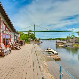 Hot Tub & Dock: Waterfront Wellesley Island Home!