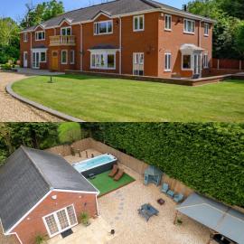 Relaxing Stay at Stratford-upon-Avon 4BR Family Mansion on 1 acre with Swim Spa, Gym & BBQ