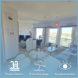 Piscine, vue, terrasse โรงแรมในนอคเคอ-เฮสท์