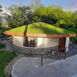 Small Round House with Living Roof