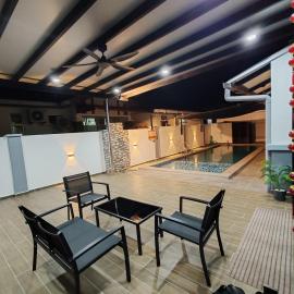 Melaka privatepool bungalow BBQWIFI krubong