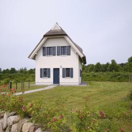 Reetland am Meer - Premium Reetdachvilla mit 3 Schlafzimmern, Sauna und Kamin F04, hotel v destinácii Dranske