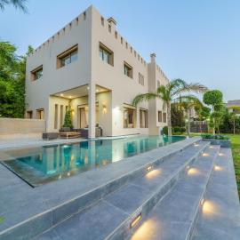 Villa Naciri en plein golf avec vue sur Atlas, hotel i Marrakech