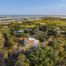 Meia Lua - Your Private Artsy Paradise Overlooking the Ria Formosa with pool and sea views near Barril beach, Tavira