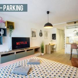Studio Terrasse & Parking gratuit en residence