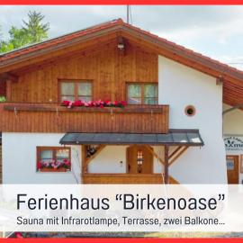 Ferienhaus BirkenOASE - Sauna- Terrasse-drei Schlafzimmer, hotel a Bad Heilbrunn