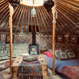 Yurt Within Grounds of 17th Century Country Inn