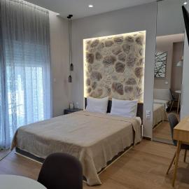 Eclectic Studio with Stone