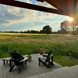 102 Tiny House in erster Reihe mit Kamin & Blick ins Grüne, hotel en Bleckede