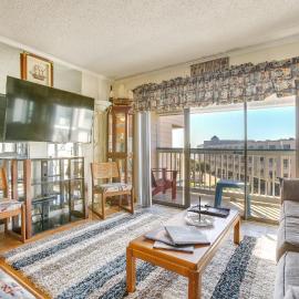 Steps to Galveston Beach: Gulf-View Condo w/ Pool