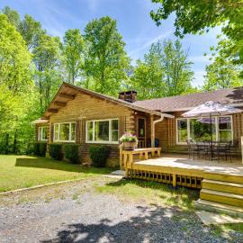 Updated Mtn Cabin on 20 Acres w/ Large Waterfall