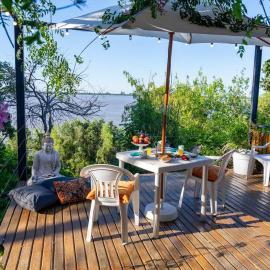 Hermosa casa, terraza al río, Jacuzzi climatizado, hotel v destinaci Paraná