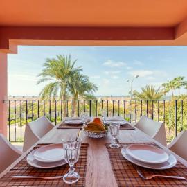 Gran terraza con vistas al mar, hotel u gradu 'Pasito Blanco'