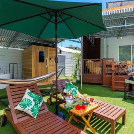 新規オープン サウナ BBQ ジャグジー付き 最大9名 無料駐車場4台 ビーチまで車で5分 SKY House, hotel u gradu 'Uruma'