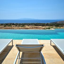 Oscar Villa, 180 panoramic sea views and pool, hotel a Aspro Chorio Paros
