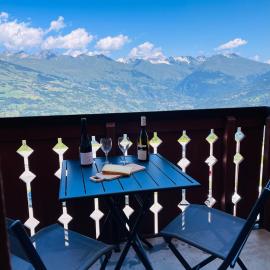 La Plagne Appartement au pied des pistes avec vue Mont Blanc, hotel in La Plagne Tarentaise