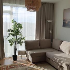 Cozy studio apartment in a new project in Riga, hotel v Rize