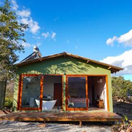 Chalé das Mangabas, romântico, refúgio de paz com banheira de imersão, Hotel in Ibicoara