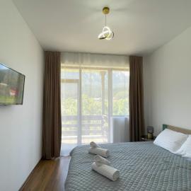 Alpine River Home: Peace and Mountain View, viešbutis mieste Buštenis