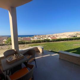 Charming Chalet with Stunning Sea View & Private Garden in Coral Hill Resort, North Coast Egypt