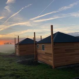 Hooiberghut op boerderij