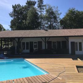 Villa landaise de charme avec piscine chauffée