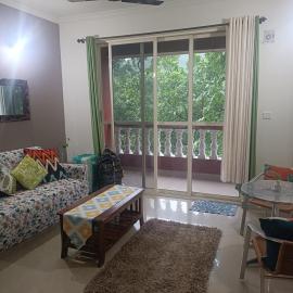 Luxury Apt near Palolem Beach, WFH with Forest view
