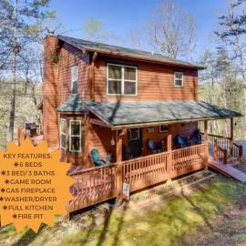 North GA Mountain Cabin 3BR3BA,Fire Pit,Game Rm, хотел в Блеърсвил