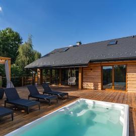 Dom "Modrzewiowka" z basenem, sauna, jacuzzi, hotel a Inwałd