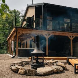 Chalet Elva Nature & SPA، فندق في Sainte Béatrix