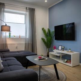 HANNIBAL - Design Apartment Lavendel 4, VW Nähe, Parkplatz, Küche, HighSpeed-WLAN, Fitness, Solarium