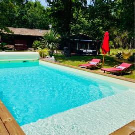 Hacienda de la Canopée avec piscine chauffée au sel