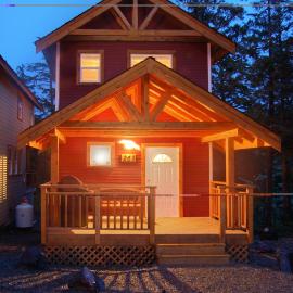 Reef Point Cottages, hotel Uclueletben