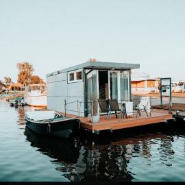 Hausboot Urlaub in Ostfriesland auf der Waterhome 1, hotel i Großefehn 