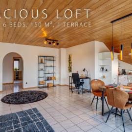Stylish loft with balcony, quiet and spacious, hotel in Unterschleißheim