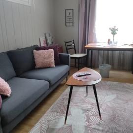 Kortteer Pinkki huone, hotel Raumában