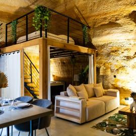 Le Temps Suspendu, Suite troglodyte & spa privé