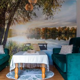 Apartament kremowy nad jeziorem PZW Kazub, hotel a Cieciorka