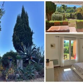 Appart T2 -4 pers- rez-de-jardin proche plage -3 étoiles- climatisé