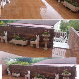 Apartamento Casuca, terraza y jardín