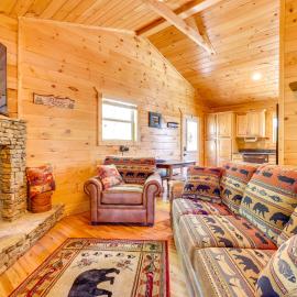 Blue Ridge Mountain Cabin Rental w/ Fire Pit!, hotell i Murphy