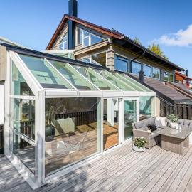 7 min to Ski Championship, Glass front house, Terrace, hotel Trondheimben