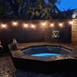 Luxury Villa, hot & cold tub for 8 person