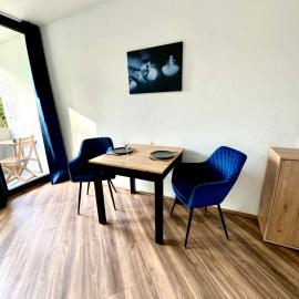 Chices Service Apartment nahe Homburger Uni Klinik und Technologiepark mit Loggia und kostenlosem Parkplatz
