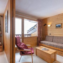 Studio divisible 4pers, au pied des pistes, animaux admis - Valmorel