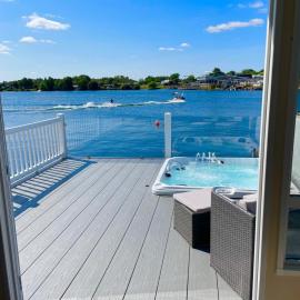 Lakeside Holiday Home with Hot Tub