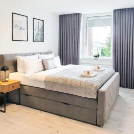LIVATION - Apartments Hamm-Mitte - 2 Zi - Nespresso - SmartTV - freeWiFi - ausgestattete Küche - 24h Check-In - bis 4 Pers pro Apartment, hotell sihtkohas Hamm